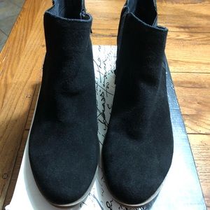 Kenzie Garry Booties, Black Suede, Sz 10 - New